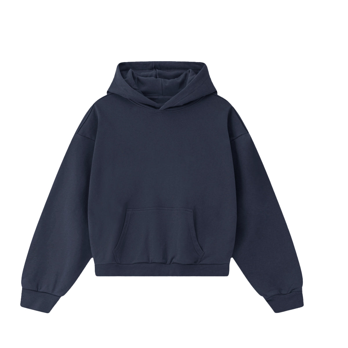 Blank Wide Cropped Hoodie(460GSM)