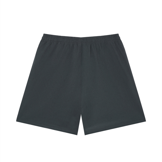 Blank Loose Fit Elastic Waist Shorts
