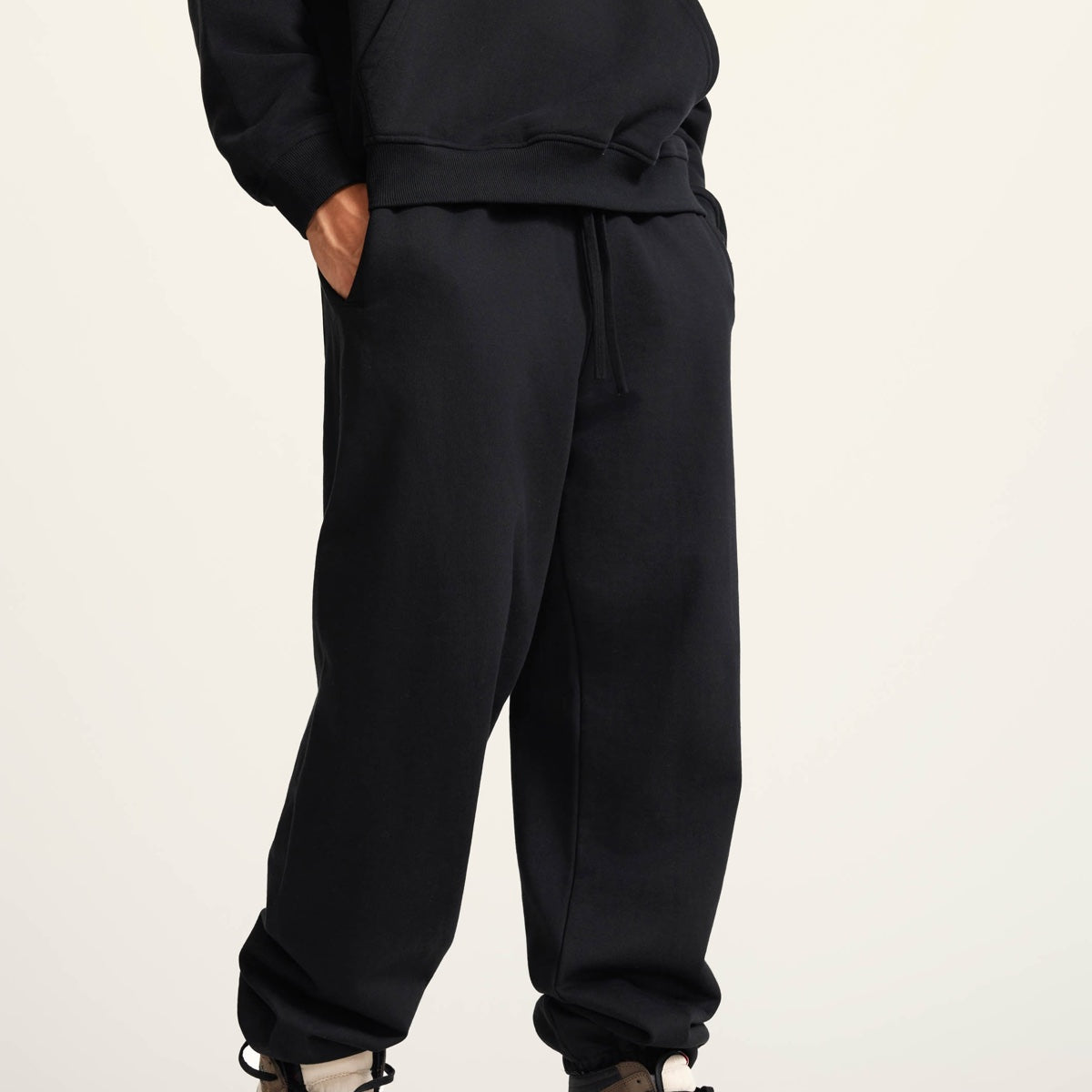Blank Casual Plush Cotton Sweatpants (440GSM)