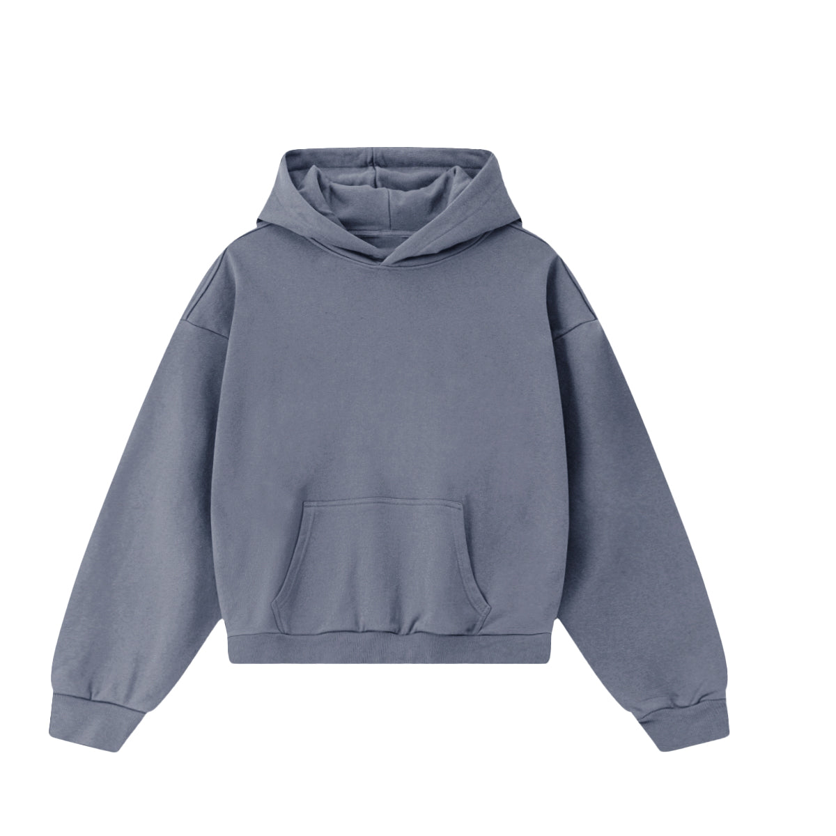 Blank Wide Cropped Hoodie(460GSM)
