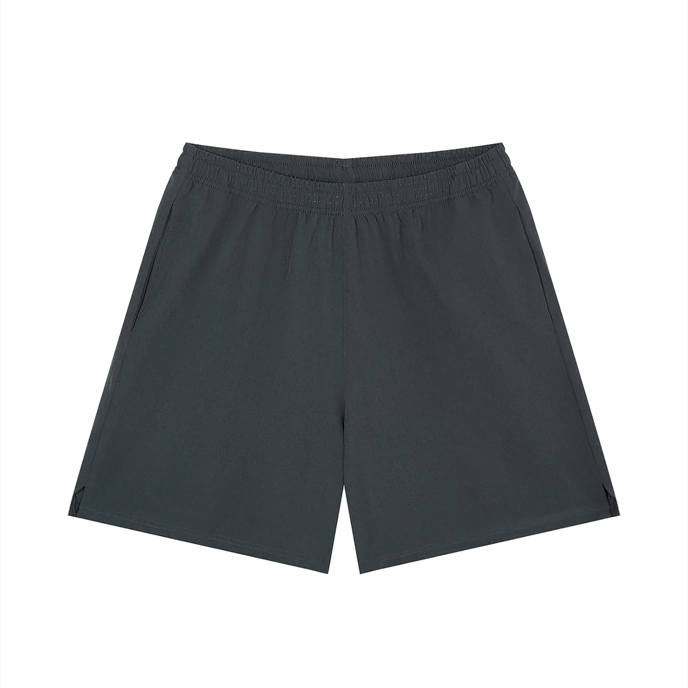 Blank Loose Fit Elastic Waist Shorts