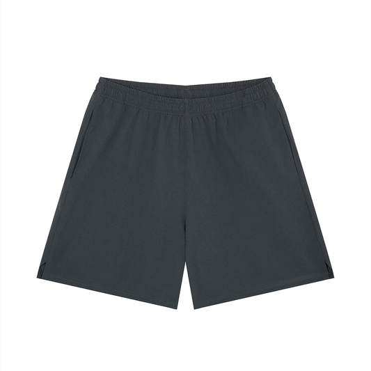 Blank Loose Fit Elastic Waist Shorts