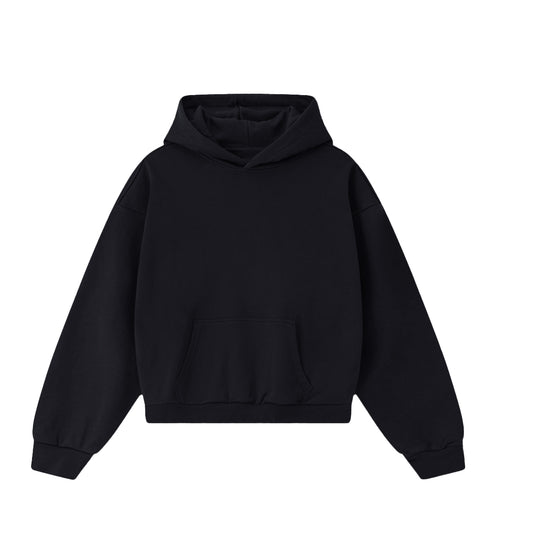 Blank Wide Cropped Hoodie(460GSM)