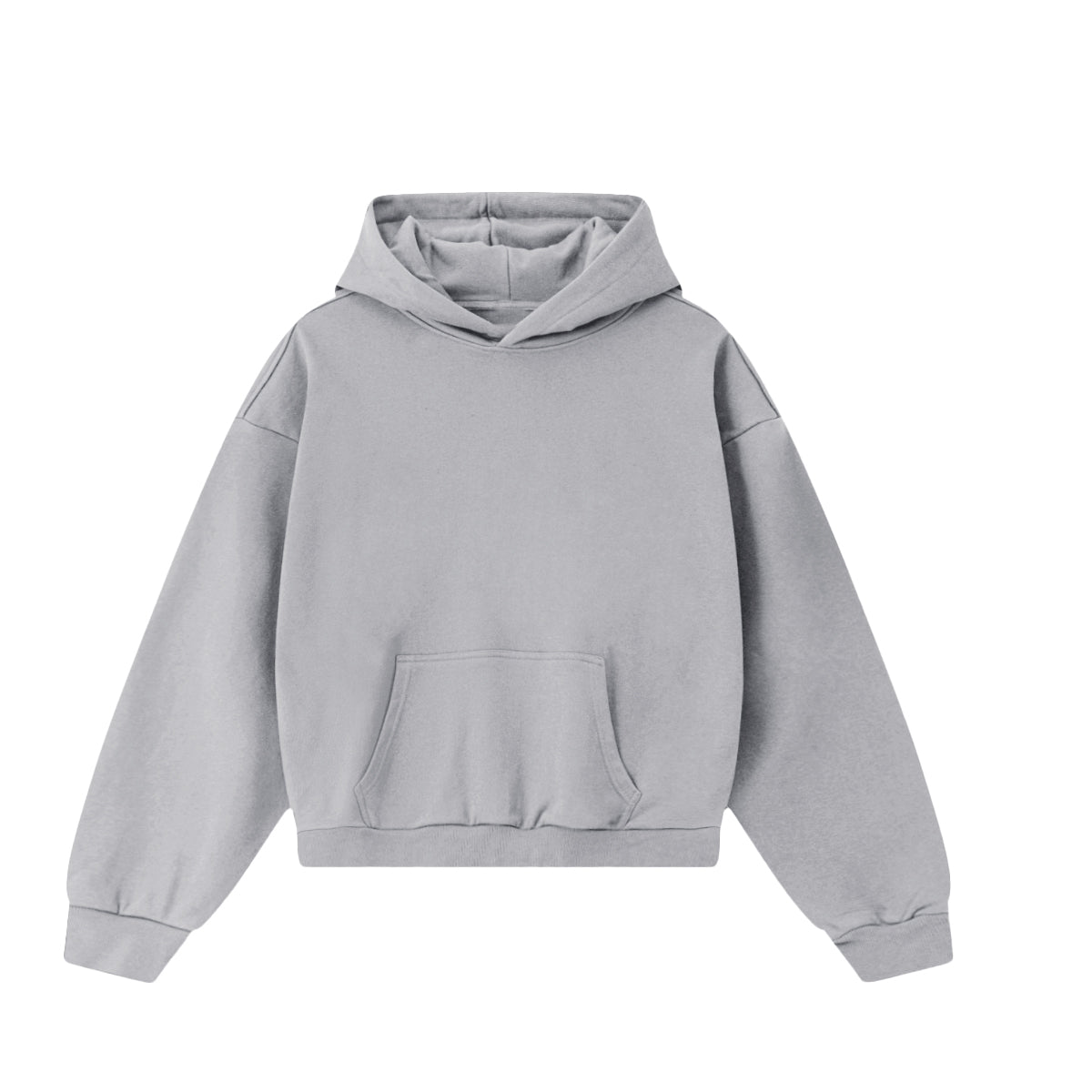 Blank Wide Cropped Hoodie(460GSM)