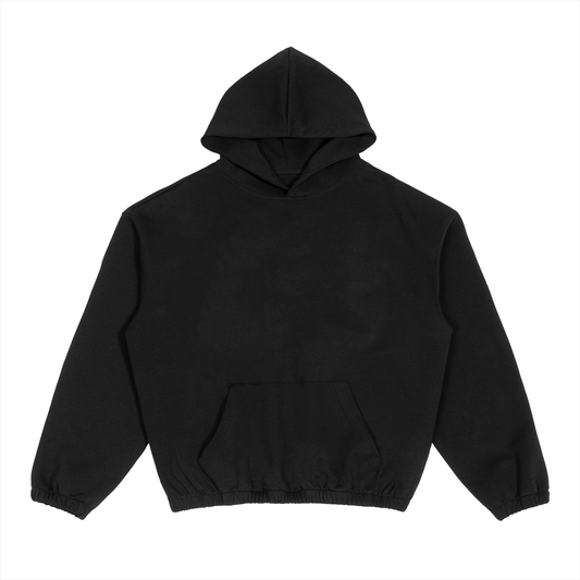 Blank Boxy Cinched Hem Hoodie