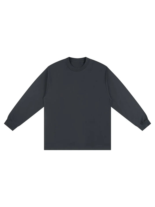 Blank Drop Shoulder Long Sleeve Shirt
