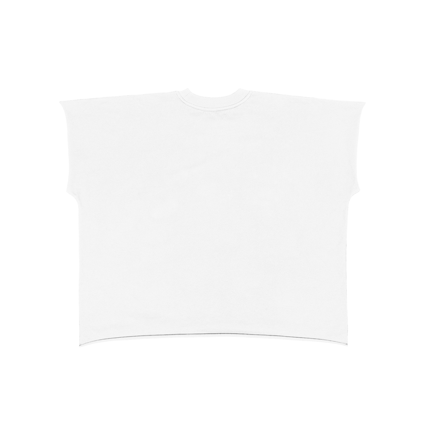 Blank Raw Edge Boxy T-Shirt
