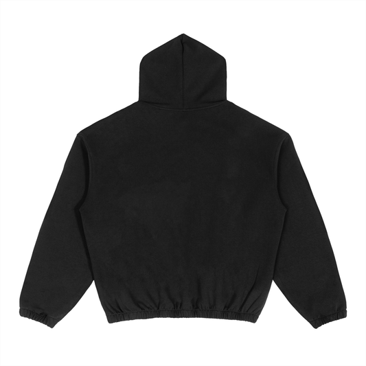 Blank Boxy Cinched Hem Hoodie